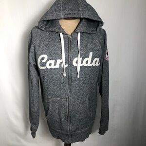 Youth Canada Zippered Hoodie. Medium